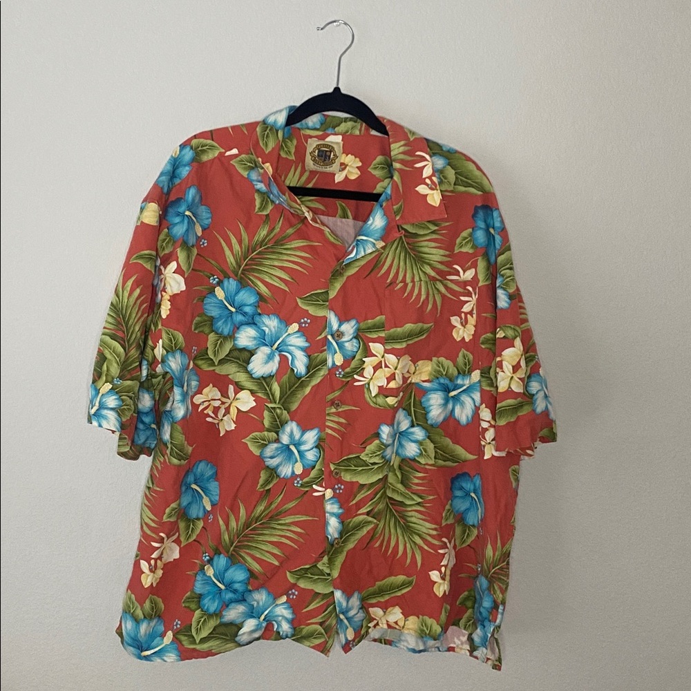 🎱Vintage West Indies men's short sleeve Hawaiian shirt in a silk blend fabric! - Picture 2 of 9
